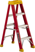 Louisville Ladder 4-Foot Fiberglass Step Ladder, 300-Pound Load Capacity, Type IA, L-3016-04
